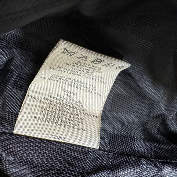 Burberry London Women UK 14 US 12 Black Wool Cashmere Stand Collar Long Coat - Picture 14 of 16